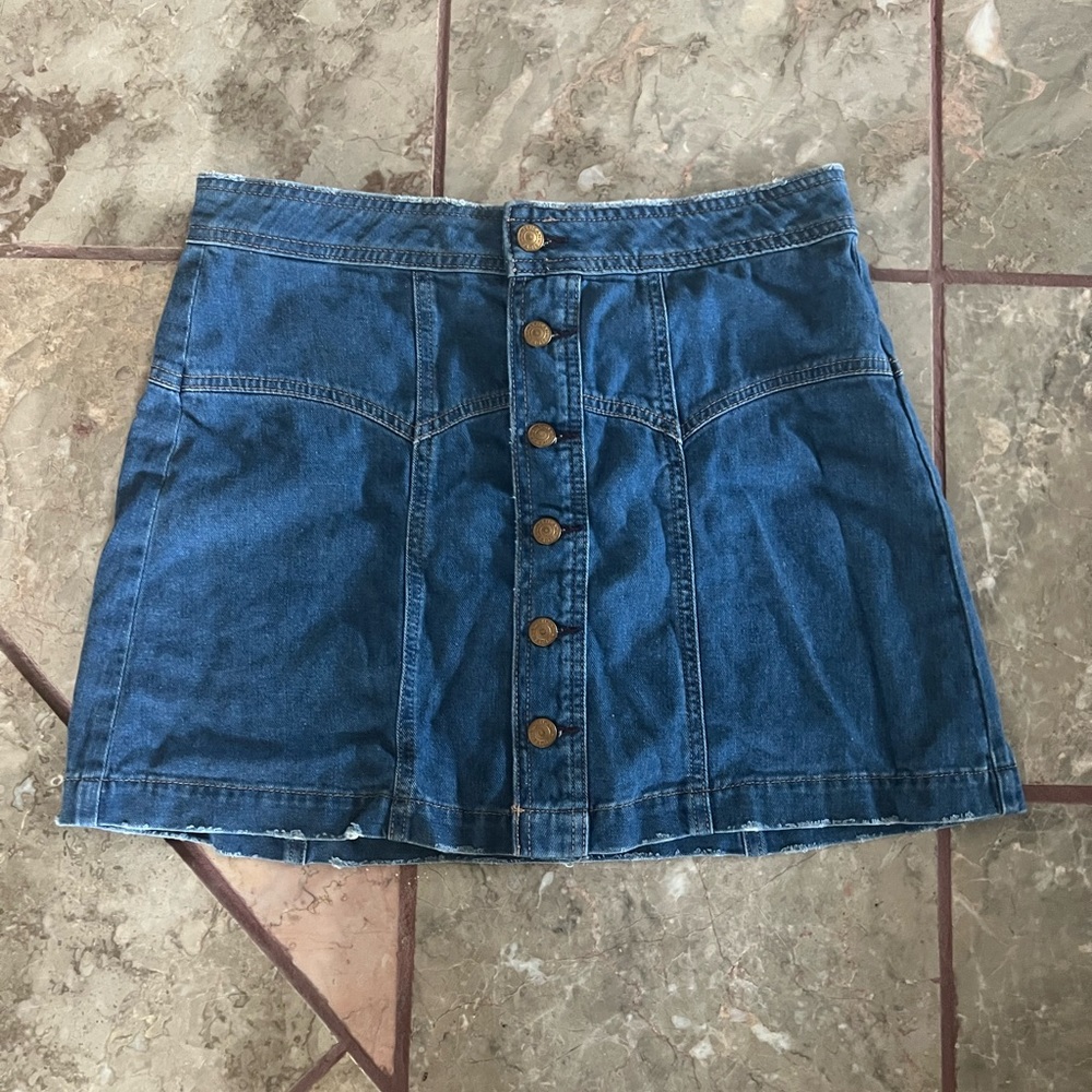 American eagle button Jean skirt